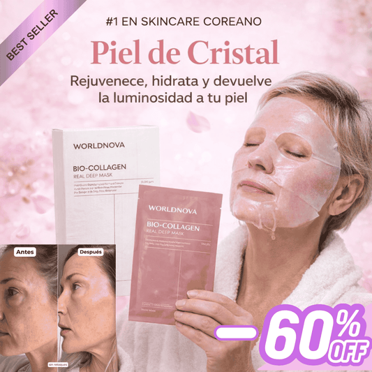 Mascarillas de Bio-Colágeno / Recupera la Firmeza que Tu Piel Tenía a los 30 (Sin Inyecciones)